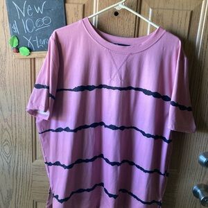Pink stripe women’s blouse